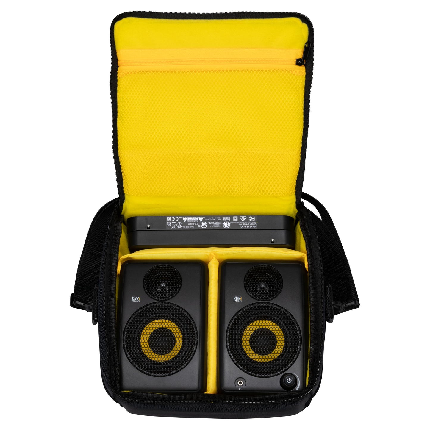 KRK GoAUX 3 Portable Powered Studio Monitors - Case with Speakers