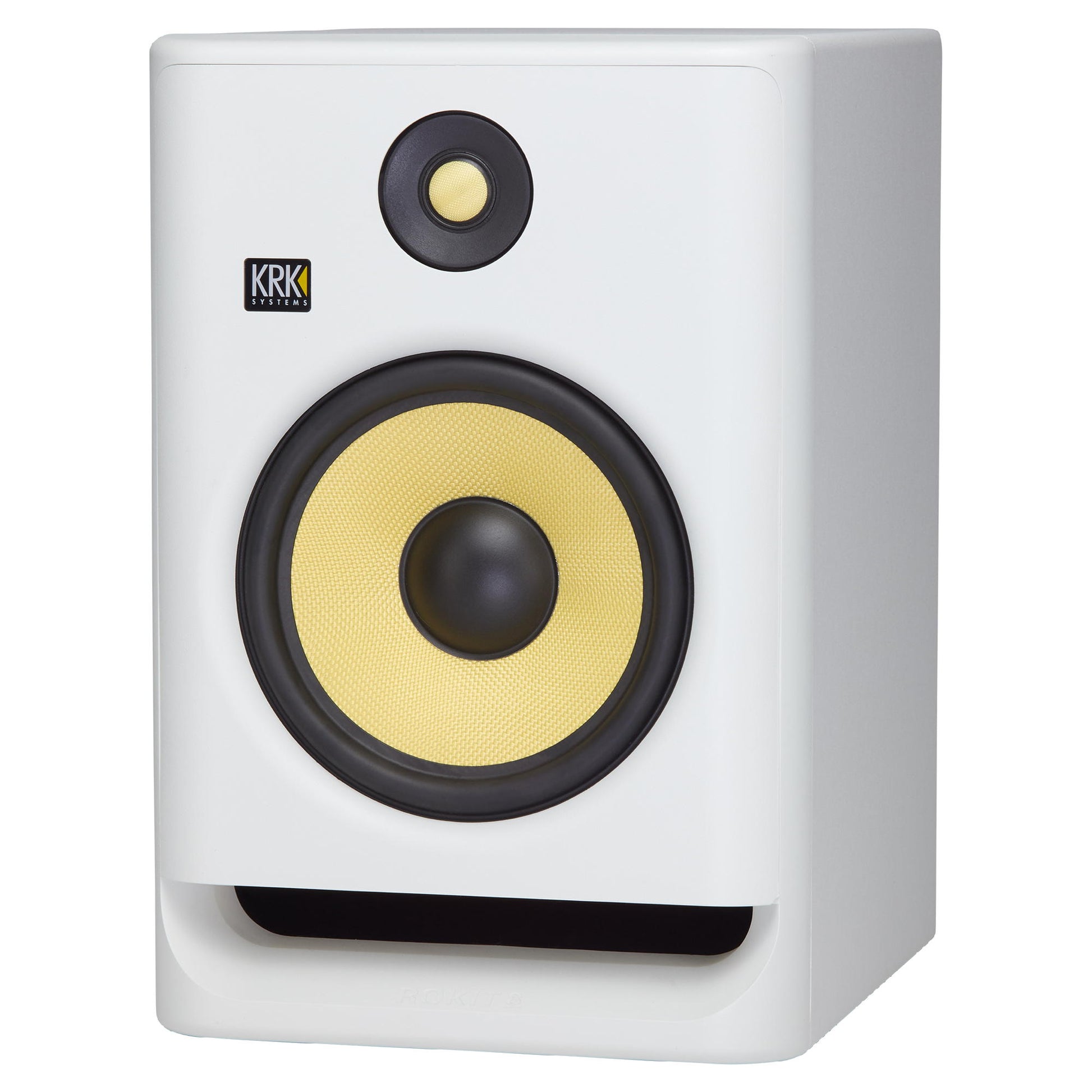 KRK ROKIT 8 Generation 4 Powered Studio Monitor - White - Angle