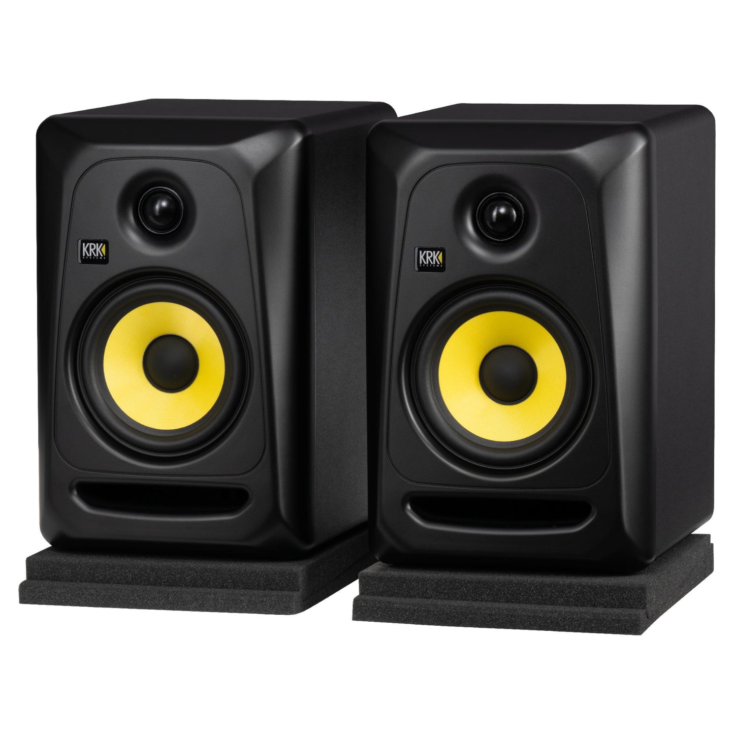 KRK Classic 5 Powered Studio Monitor Pack - Pair Pads