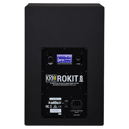 KRK ROKIT 8 Generation 4 Powered Studio Monitor - Black - Back