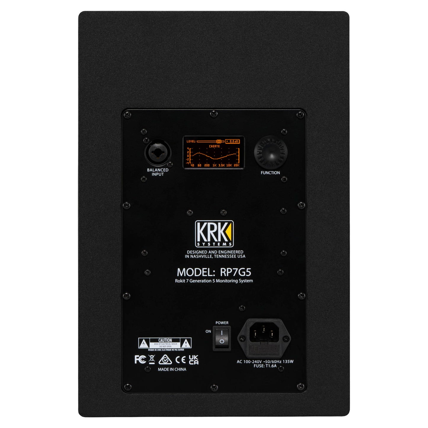 KRK ROKIT 7 Generation 5 Powered Studio Monitor - Back