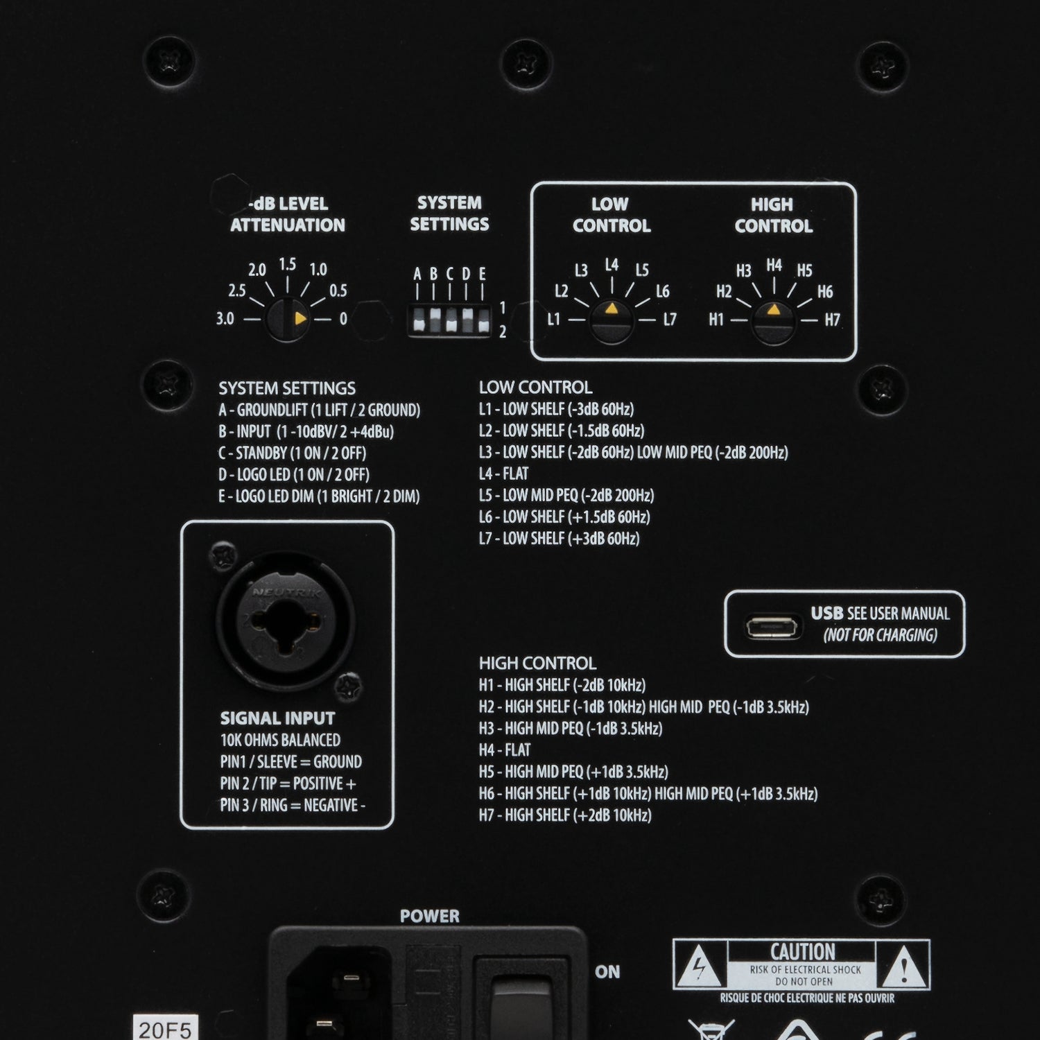 KRK V-Series 4 Back Features