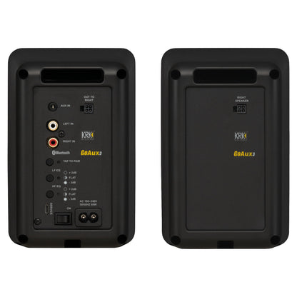 KRK GoAUX 3 Portable Powered Studio Monitors - Back