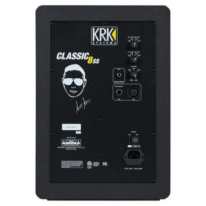 KRK Classic 8ss Scott Storch Limited Edition Powered Studio Monitor - Back