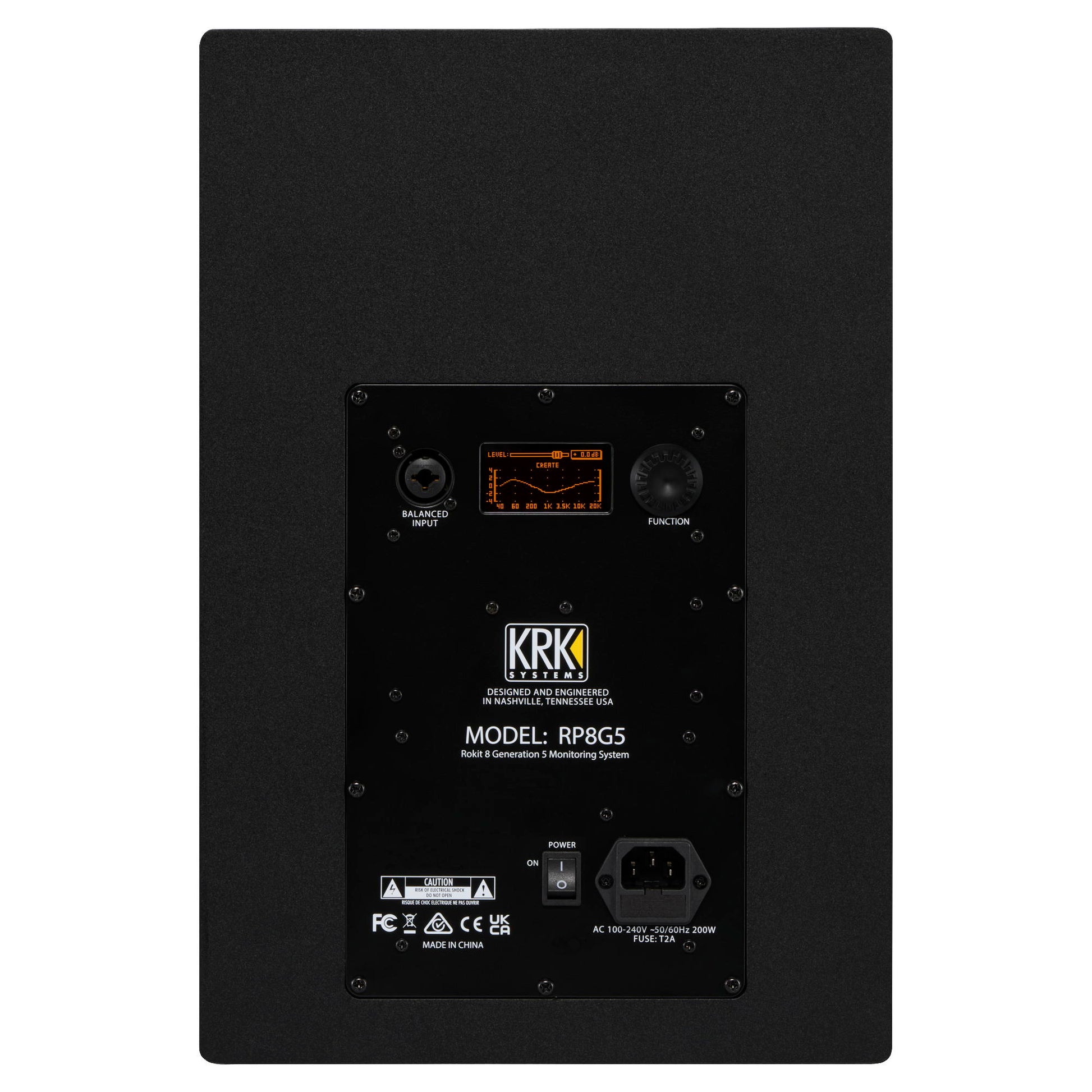 KRK ROKIT 8 Generation 5 Powered Studio Monitor - Back
