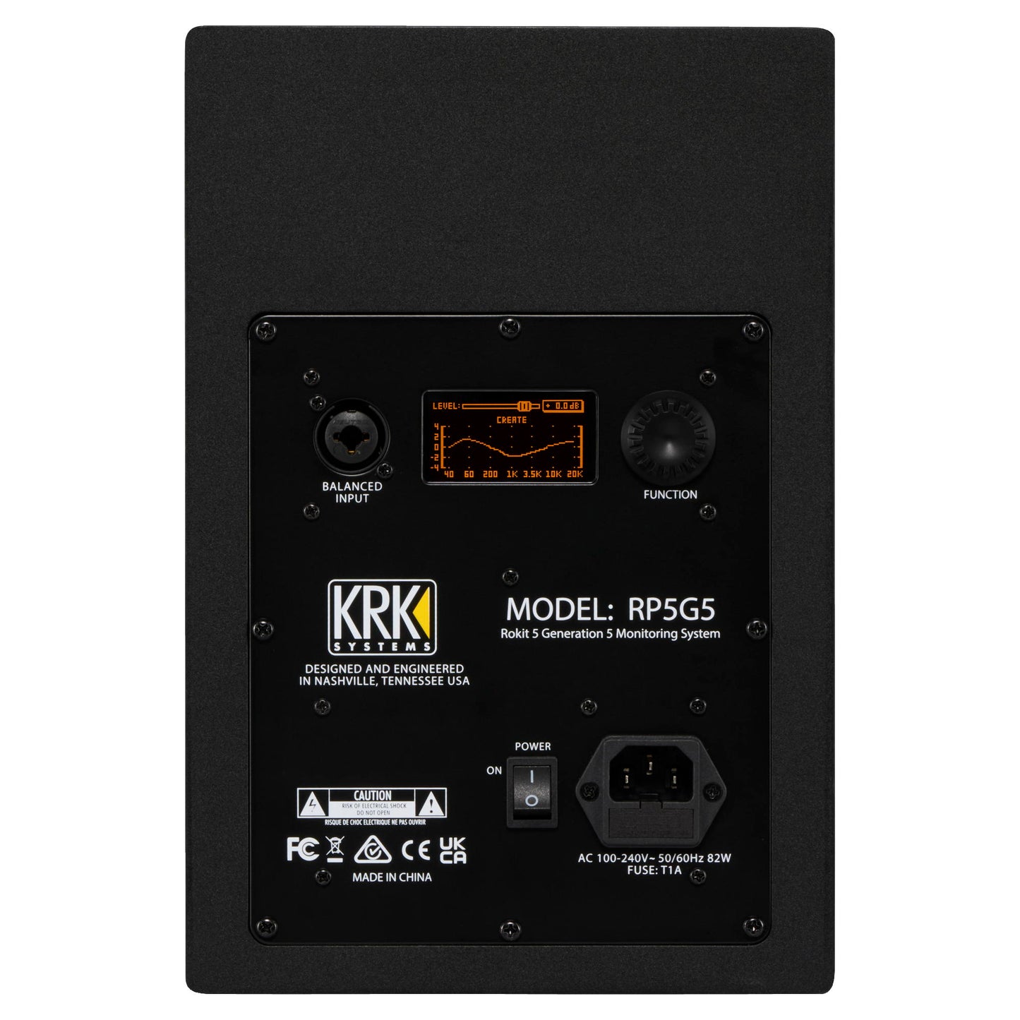KRK ROKIT 5 Generation 5 Powered Studio Monitor - Back