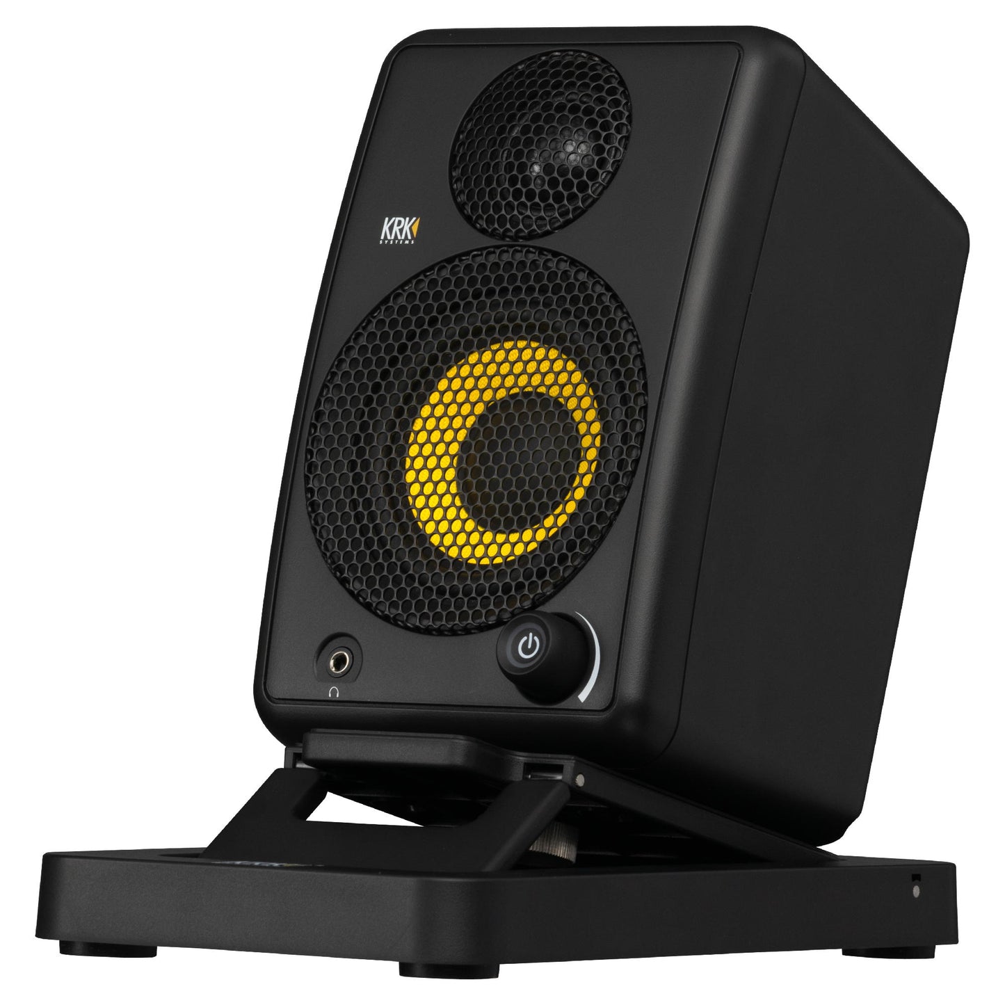 KRK GoAUX 3 Portable Powered Studio Monitors - Single Stand 2