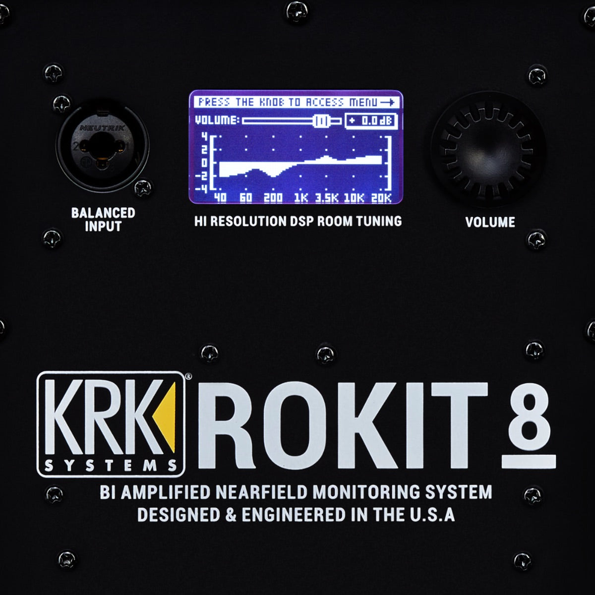 KRK ROKIT DSP Driven Onboard EQ with Visual LCD Back